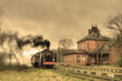 Old retro steam train