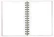 blank notebook white paper