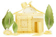 The house from cheese The house from cheese