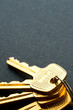 Bunch of keys isolated on grey