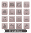16 web icons v2 (grey)