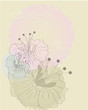 flowers on a beige