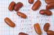 Accounting Ledger Book, Numbers, Pile Bean Counter