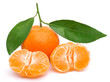 Tangerine isolated on white background, tasty and healthy fruit