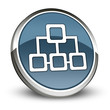 Dark Blue 3D Style Icon "Network"