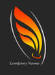 Logo plume orange