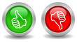 Thumb up down buttons