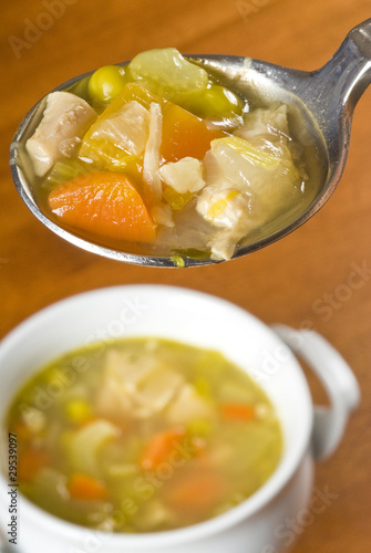 Photo: Spoonful of Homemade Chicken Soup Spoonful of Homemade Chicken Soup