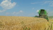 Combine Harvesting Wheat 03