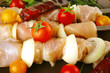 raw chicken kebabs