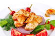 chicken meat and vegetables