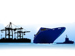 Containerschiff im Hafen