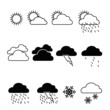 Illustration: Symboles météo jour Symboles météo jour