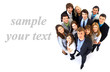 Large group of business people. Over white background