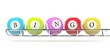 Lottery balls isolated on white Lottery balls isolated on white