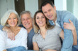Portrait of happy family
