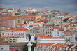Vue sur l'Alfama de Lisbonne depuis l'ascenseur Santa Justa Vue sur l'Alfama de Lisbonne depuis l'ascenseur Santa Justa