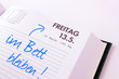 Freitag der 13., Kalender