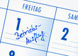 Betriebsausflug - Termin Kalender
