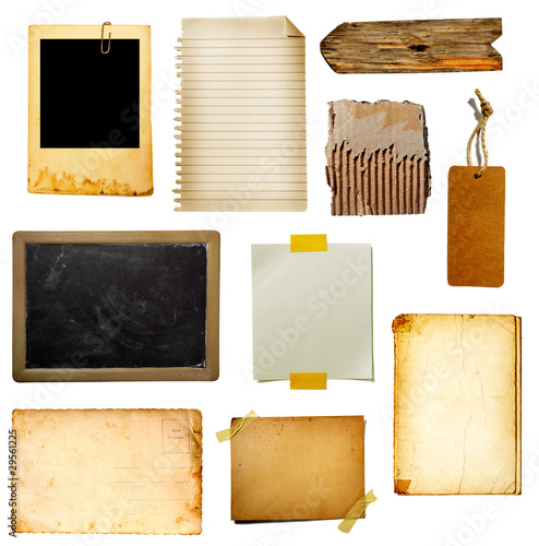 Foto: grunge paper piece note grunge paper piece note
