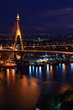 Bhumibol Bridge at night