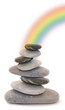 zen regenbogen steine