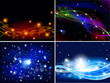 Abstract background vector set Abstract background vector set