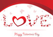 Vector elegance valentine card