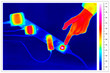 thermal imaging of multiple socket with switch, power converters