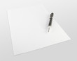 Photo: pen on white paper pen on white paper
