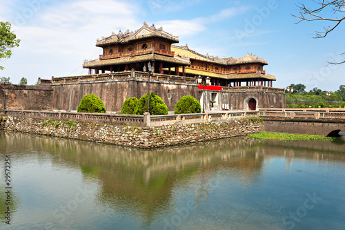 Fototapeta na wymiar Entrance of Citadel, Hue, Vietnam.