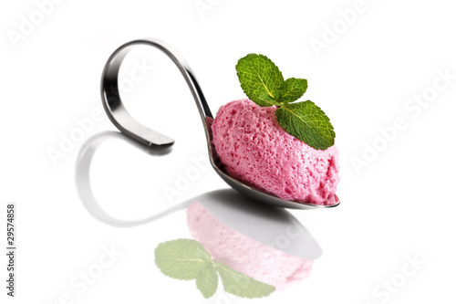 Photo: strawberry or raspberry mousse strawberry or raspberry mousse