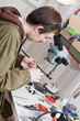 jeweller is working
