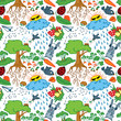 Vector: doodle seamless doodle seamless