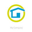 Logo house in the circle # Vector Logo house in the circle # Vector