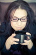 beautiful woman with a cup of coffee