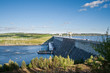 Hydroelectric station on Angara river, Ust-Ilimsk city, Siberia