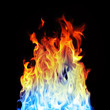 Burning gas
