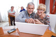 Photo: Happy people in the retirement house Happy people in the retirement house