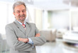 Mature successful businessman smiling Mature successful businessman smiling