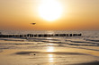 canvas print picture ostsee sunset