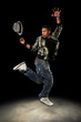 Hip Hop Dancer Jumping Hip Hop Dancer Jumping