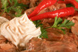 Sarmale traditional Romanian dish with cream and hot pepper Sarmale traditional Romanian dish with cream and hot pepper