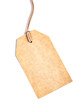 Blank tag isolated on white.