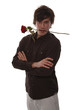 Kavalier mit Rose