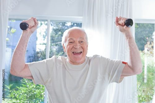 Photo: Active old man Active old man