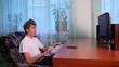time lapse. teenager plays computer. three shots.