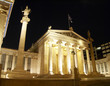 Academy of Athens , Greece , night view