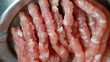 Preparation of forcemeat from pork meat