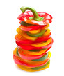 slice color pepper slice color pepper